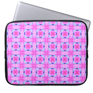 Abstrakte dekorative geometrische Kaleidoskop-Text Laptopschutzhülle