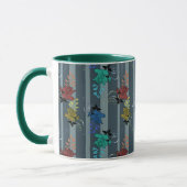Abstrakte dekorative Retrolinie Tasse (Links)