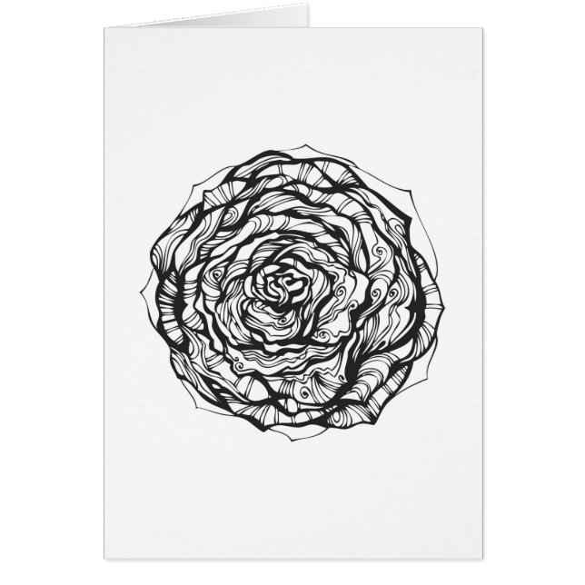 Abstrakte dekorative Rose (Vorne)