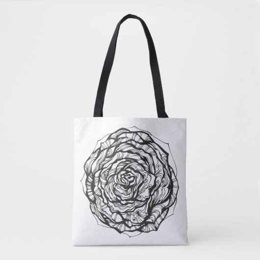 Abstrakte dekorative Rose 2 Tasche (Vorderseite)