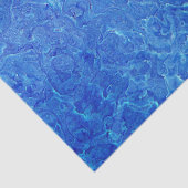 Abstrakte Dekoupage der Ozeangewässer Seidenpapier (Detail)