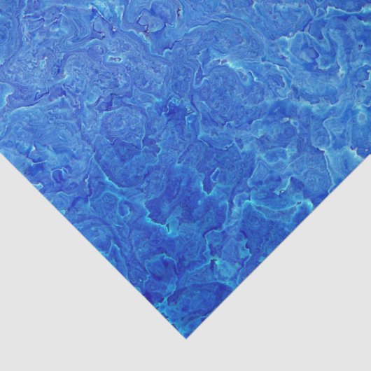 Abstrakte Dekoupage der Ozeangewässer Seidenpapier (Detail)