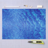 Abstrakte Dekoupage der Ozeangewässer Seidenpapier (Handwerk)