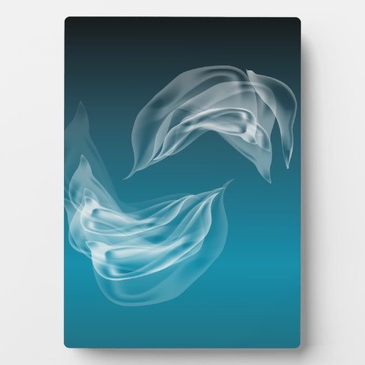 Abstrakte Delphine beim Spielen Fotoplatte (Vorderseite)