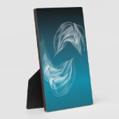 Abstrakte Delphine beim Spielen Fotoplatte (Seite)