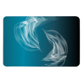 Abstrakte Delphine beim Spielen Magnet (Horizontal)