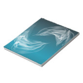 Abstrakte Delphine beim Spielen Notizblock (Rotiert)