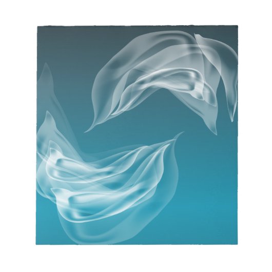 Abstrakte Delphine beim Spielen Notizblock (Vorderseite)