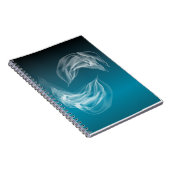 Abstrakte Delphine beim Spielen Notizblock (Rechte Seite)