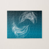 Abstrakte Delphine beim Spielen Puzzle (Horizontal)