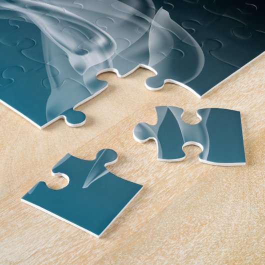 Abstrakte Delphine beim Spielen Puzzle (Seite)