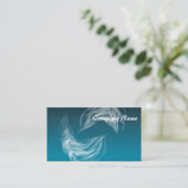 Abstrakte Delphine beim Spielen Visitenkarte (Stehend Vorderseite)