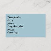 Abstrakte Delphine beim Spielen Visitenkarte (Rückseite)