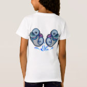 Abstrakte Delphine T-Shirt (Rückseite)