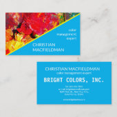 Abstrakte der fröhlichen Artist-Palette Visitenkarte (Vorne/Hinten)