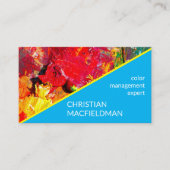 Abstrakte der fröhlichen Artist-Palette Visitenkarte (Vorderseite)