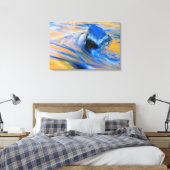 Abstrakte der Herbstfarben Leinwanddruck (Insitu (Schlafzimmer))