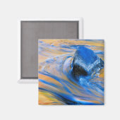 Abstrakte der Herbstfarben Magnet (Vorderseite/Rückseite)