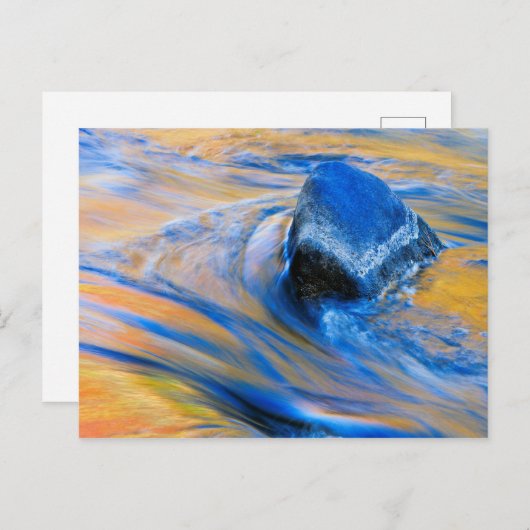 Abstrakte der Herbstfarben Postkarte (Vorne/Hinten)