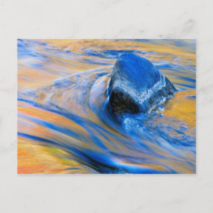 Abstrakte der Herbstfarben Postkarte