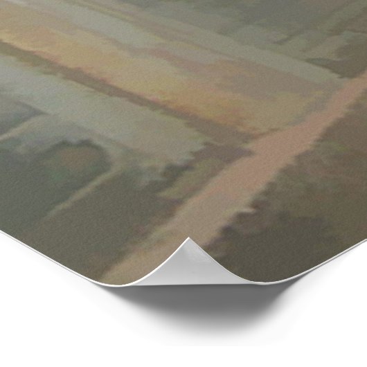 Abstrakte der Kirschblüten Poster (Ecke)