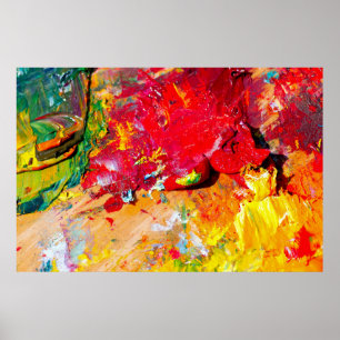 Abstrakte der Künstlerpalette Poster