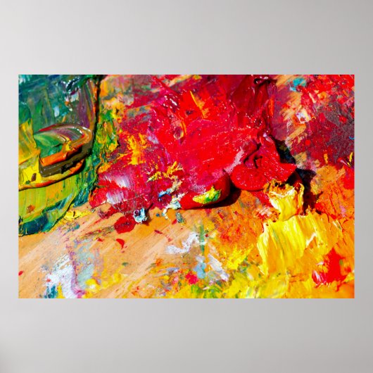 Abstrakte der Künstlerpalette Poster (Vorne)