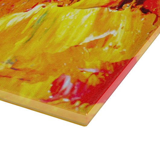 Abstrakte der Künstlerpalette Schneidebrett (Ecke)