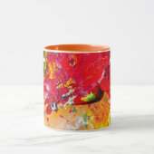 Abstrakte der Künstlerpalette Tasse (Zentrum)