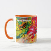 Abstrakte der Künstlerpalette Tasse (Links)