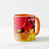 Abstrakte der Künstlerpalette Tasse (VorderseiteRechts)