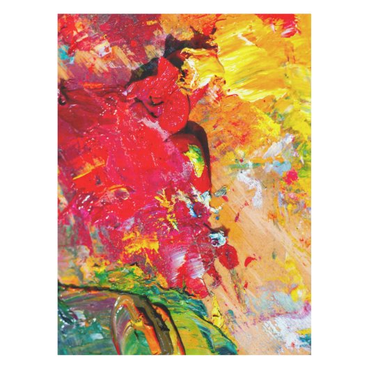 Abstrakte der Künstlerpalette Tischdecke (Vorderseite)