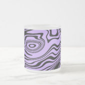Abstrakte Design Glass Coffee Tasse - kundenspezif (Mittel)