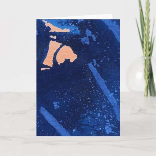 Abstrakte Design-Grußkarte "Deep Waters #4" Karte (Vorderseite)