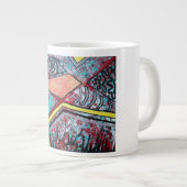 Abstrakte Design-I-Tasse Jumbo-Tasse (Vorderseite Rechts)