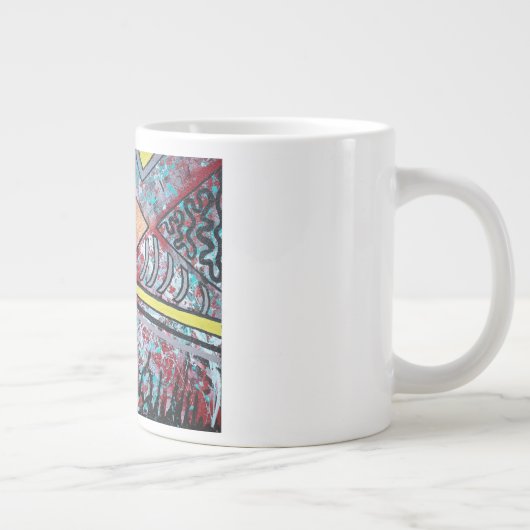 Abstrakte Design-I-Tasse Jumbo-Tasse (Rechts)
