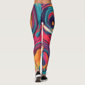 Abstrakte Design-Leggings Leggings (Rückseite)