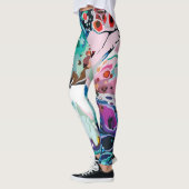 Abstrakte Design-Marmor-Muster Leggings (Links)