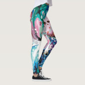 Abstrakte Design-Marmor-Muster Leggings (Rechts)