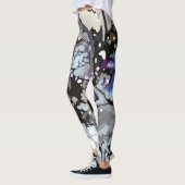 Abstrakte Design-Marmor-Muster Leggings (Links)
