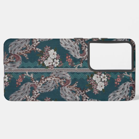 Abstrakte Design Muster Kunst Samsung Galaxy Hülle (Linke Seite)