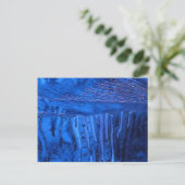 Abstrakte Design-Postkarte "Deep Waters #2" Postkarte (Stehend Vorderseite)