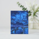 Abstrakte Design-Postkarte "Deep Waters #3" Postkarte (Stehend Vorderseite)