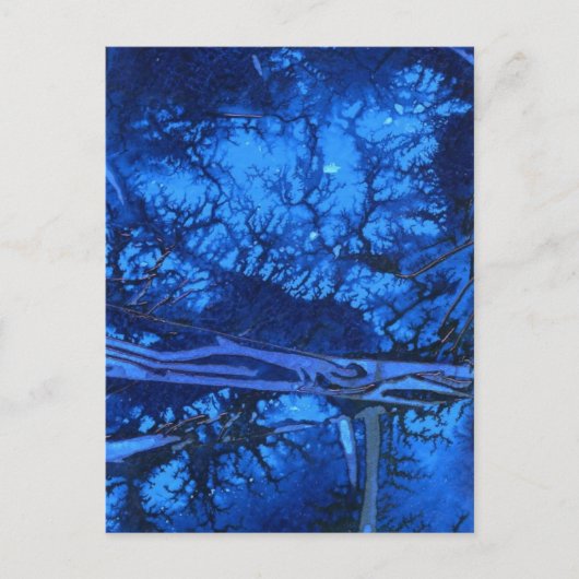 Abstrakte Design-Postkarte "Deep Waters #3" Postkarte (Vorderseite)