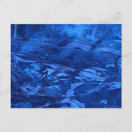 Abstrakte Design-Postkarte "Deep Waters #5" Postkarte (Vorderseite)