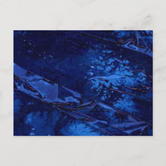 Abstrakte Design-Postkarte "Deep Waters" Postkarte (Vorderseite)