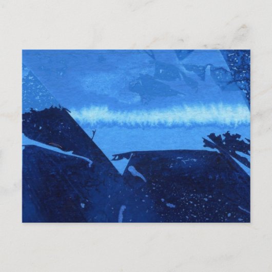 Abstrakte Design-Postkarte "Frozen Ridge #2" Postkarte (Vorderseite)