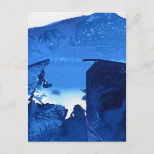Abstrakte Design-Postkarte "Frozen Ridge #3" Postkarte