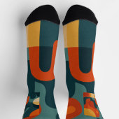 Abstrakte Design Socken (Oben)