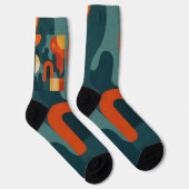Abstrakte Design Socken (Rechts)